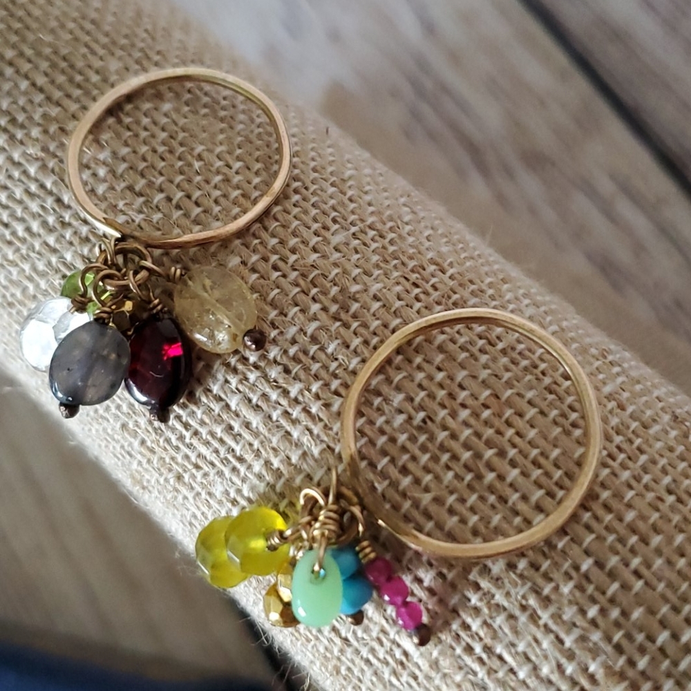 *TRADE*Gold Filled Custom Bangle Bead Ring Size 8 - listing is for 1
